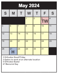 District School Academic Calendar for Forestdale Elementary for May 2024