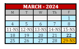 District School Academic Calendar for Lewis And Clark Elementary School for March 2024