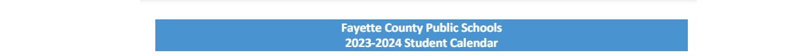 District School Academic Calendar for Ashland Elementary School