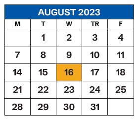 District School Academic Calendar for Paul Laurence Dunbar High School for August 2023