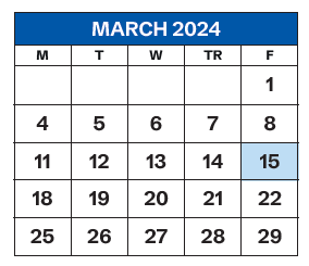 District School Academic Calendar for Julia R Ewan Elementary School for March 2024