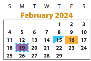 District School Academic Calendar for Schiff Elementary for February 2024