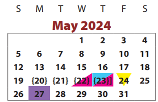 District School Academic Calendar for Colony Meadows Elementary School for May 2024