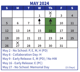 District School Academic Calendar for Barbieri Elem for May 2024