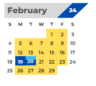 District School Academic Calendar for Needham Elementary School for February 2024