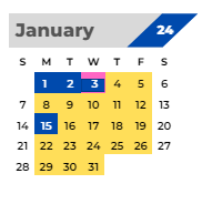 District School Academic Calendar for Needham Elementary School for January 2024