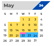 District School Academic Calendar for Needham Elementary School for May 2024