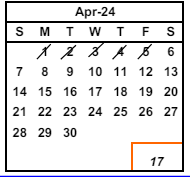 District School Academic Calendar for Hopkins (william) Junior High for April 2024