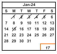 District School Academic Calendar for Azeveda (joseph) Elementary for January 2024