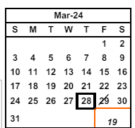 District School Academic Calendar for Hirsch (O. N.) Elementary for March 2024
