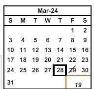 District School Academic Calendar for Chadbourne (joshua) Elementary for March 2024
