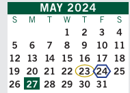 District School Academic Calendar for Mcnair Middle School for May 2024