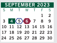 District School Academic Calendar for Jackson Elementary School for September 2023