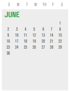 District School Academic Calendar for P I P for June 2024
