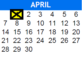 District School Academic Calendar for K.S. Hauge Alt Ed Ctr for April 2024