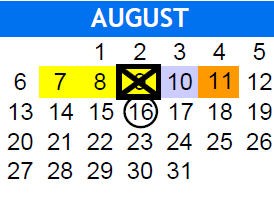 District School Academic Calendar for K.S. Hauge Alt Ed Ctr for August 2023