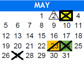 District School Academic Calendar for K.S. Hauge Alt Ed Ctr for May 2024