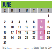District School Academic Calendar for Lorenzo De Zavala Elementary for June 2024
