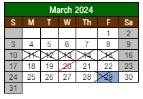 District School Academic Calendar for Lewis And Clark Elementary School for March 2024