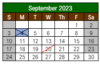 District School Academic Calendar for Lewis And Clark Elementary School for September 2023