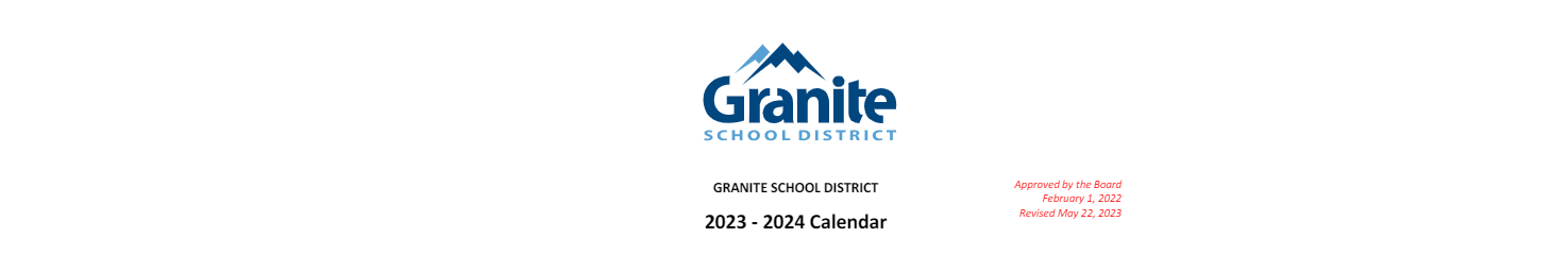 District School Academic Calendar for Wasatch Jr High