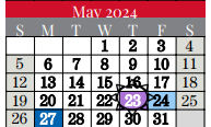 District School Academic Calendar for Cannon Elementary for May 2024