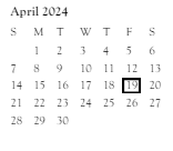 District School Academic Calendar for Preble High for April 2024