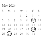 District School Academic Calendar for Preble High for May 2024