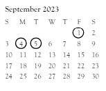 District School Academic Calendar for Preble High for September 2023