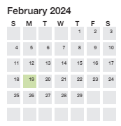 District School Academic Calendar for Duncan Chapel Elementary for February 2024