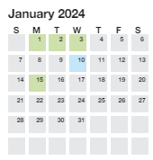 District School Academic Calendar for Duncan Chapel Elementary for January 2024