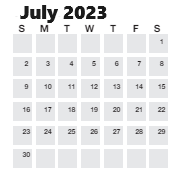 District School Academic Calendar for Stone Elementary for July 2023