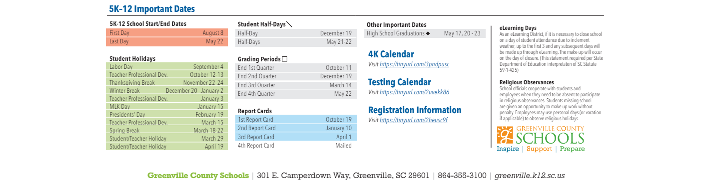 District School Academic Calendar Key for Duncan Chapel Elementary