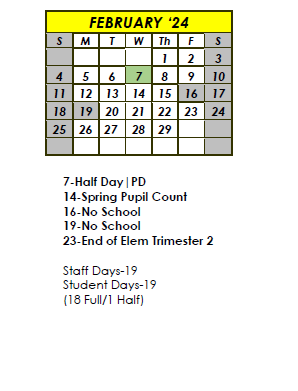 District School Academic Calendar for Em Boyd Elementary School for February 2024