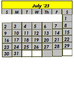 District School Academic Calendar for Em Boyd Elementary School for July 2023