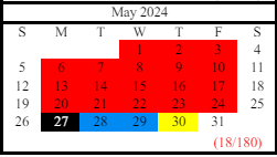 District School Academic Calendar for Martin Elementary School for May 2024