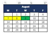 District School Academic Calendar for Hamilton Southeastern Jr High Sch for August 2023