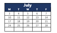 District School Academic Calendar for Hamilton Southeastern Jr High Sch for July 2023