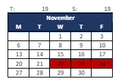 District School Academic Calendar for Hamilton Southeastern Jr High Sch for November 2023