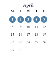 District School Academic Calendar for Lincoln Elementary School for April 2024