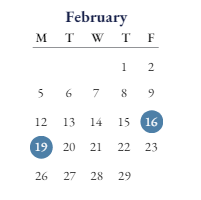 District School Academic Calendar for Lincoln Elementary School for February 2024