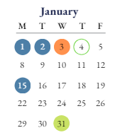 District School Academic Calendar for Lincoln Elementary School for January 2024