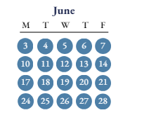 District School Academic Calendar for Lincoln Elementary School for June 2024