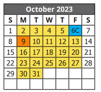 District School Academic Calendar for Morrill Elementary for October 2023