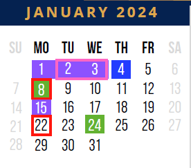 District School Academic Calendar for West Wortham Elementary And Middle for January 2024
