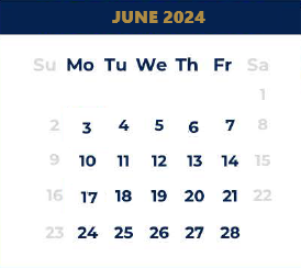 District School Academic Calendar for West Wortham Elementary And Middle for June 2024