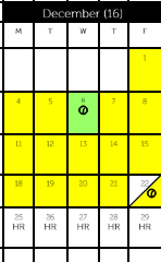 District School Academic Calendar for Parkville Community School for December 2023