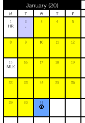 District School Academic Calendar for Annie-fisher Multiple Intelligence M for January 2024