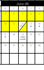 District School Academic Calendar for Capitol Preparatory Magnet School for June 2024