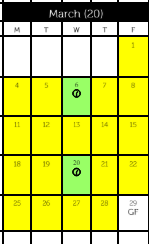 District School Academic Calendar for Parkville Community School for March 2024